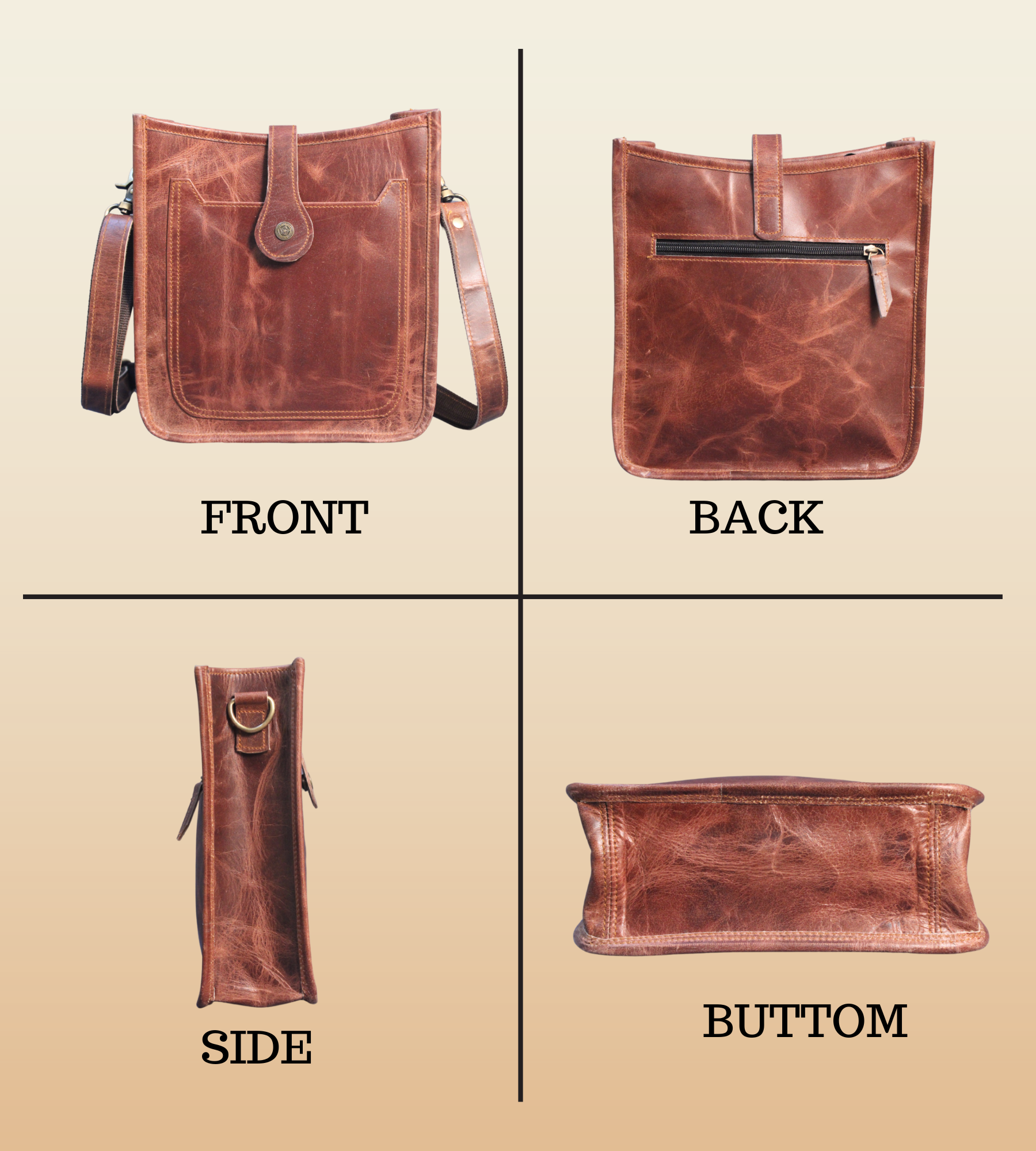 Madosh Genuine Brown Leather  Canvas Laptop Men’s Briefcase Side Crossbody Office Shoulder Business Messenger Laptop Handbag for men
